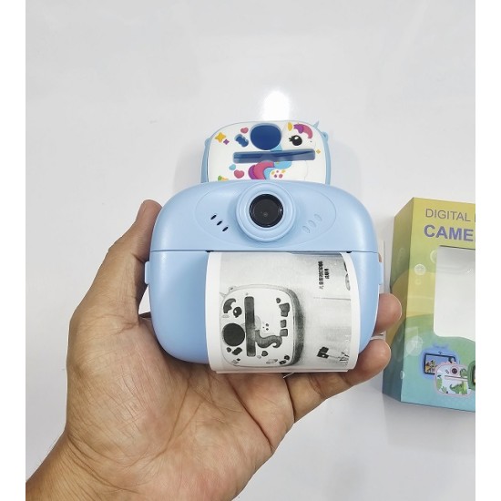 Y800 Kids Print Camera With Silicon Cover Blue