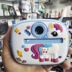 Y800 Kids Print Camera With Silicon Cover Blue
