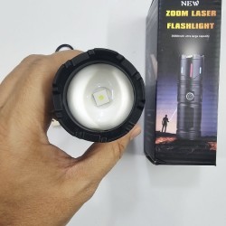 D5 Aluminium Alloy Super Bright Flashlight Zoom Display Red Light