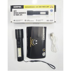 Geapas GFL-031 LED Zoom Torch Light Flashlight COB