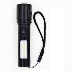 Geapas GFL-031 LED Zoom Torch Light Flashlight COB