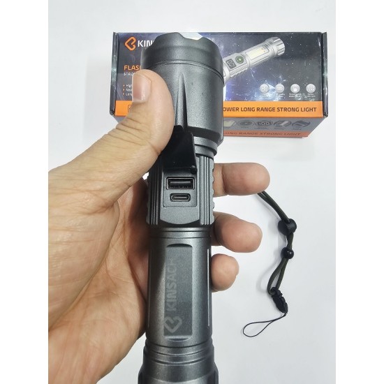 Kinsach KS-838 High Power LED Flashlight COB Light