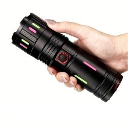 PC558 Heavy Duty Aluminium Alloy Super Bright Flashlight Zoomable Light