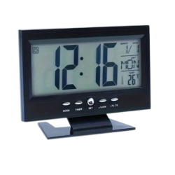 8082 Voice control Back Light LCD Alarm Clock