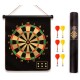 Golden Magnetic Target Dart Board 15 inch With 6 Pins