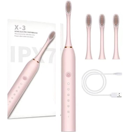 X3 Sonic Electric Kids Toothbrush Pink