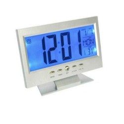 Cj8082 Voice Control Digital Alarm Clock Back Light White