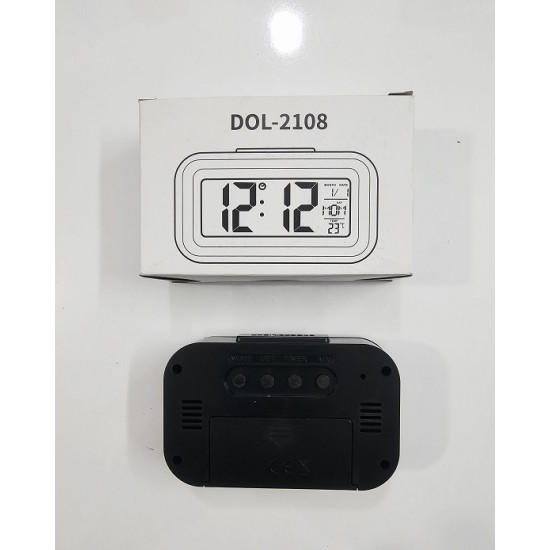 DOL 2108 Mini Digital Alarm Clock Temperature and Calendar