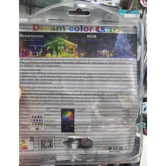 Led Dream Color Strip Lights Apps Control And Remote