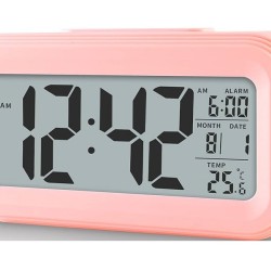 Optically Controlled Liquid Crystal Device Digital Alarm Clock Pink