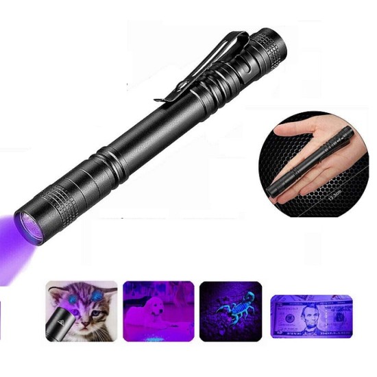 Pen Clip 365nm UV Light Metal Body