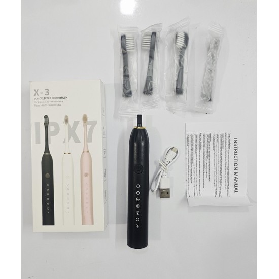 X3 Sonic Rechargable Toothbrush Black