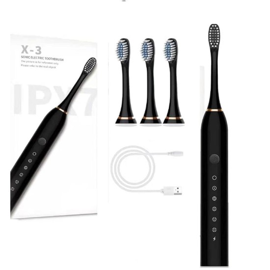 X3 Sonic Rechargable Toothbrush Black