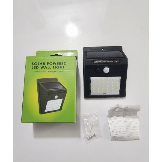 Solar Powered Motion Sensor Outdoor Light 30 LED Waterproof