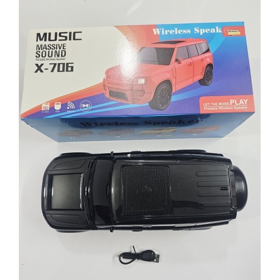 X706 Car Bluetooth Speaker With FM Radio Massive Sound