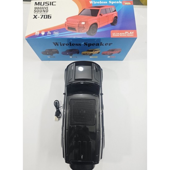 X706 Car Bluetooth Speaker With FM Radio Massive Sound