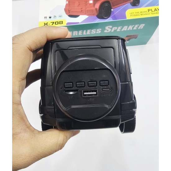 X708 Car Wireless Bluetooth Speaker Radio TF Card