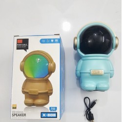 X808 Astronaut Bluetooth Speaker With RGB Light Blue