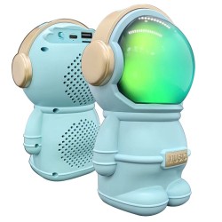 X808 Astronaut Bluetooth Speaker With RGB Light Blue