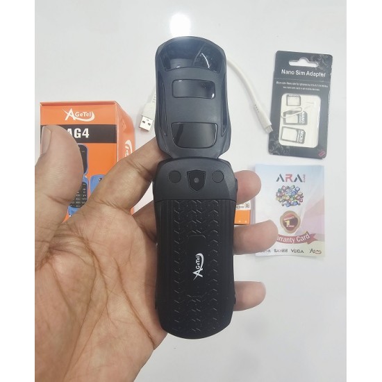 Agetel AG4 Car Flip Phone Dual Sim Black