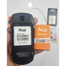 Agetel AG4 Car Flip Phone Dual Sim Black