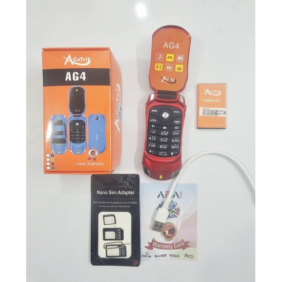 Agetel AG4 Car Shape Phone Dual Sim Red