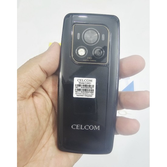 Celcom C2401 Cream Feature Phone Dual Sim Black