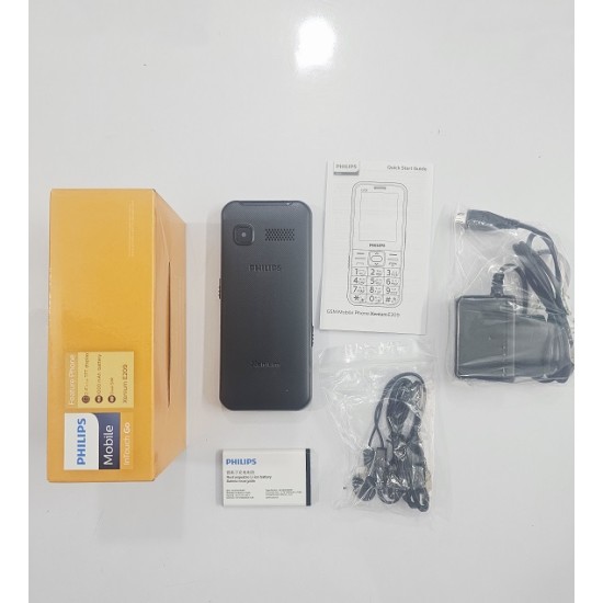 Philips E209 Button Phone Dual Sim Black