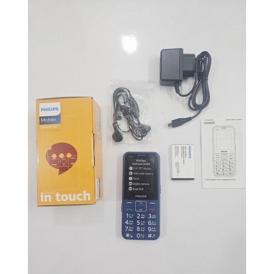 Philips E209 Feature Phone Blue