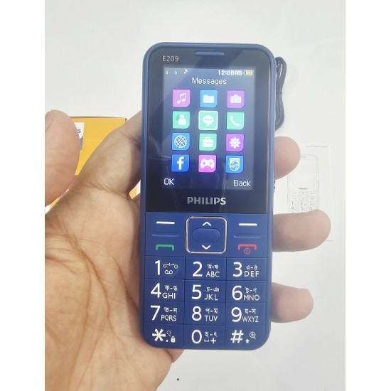 Philips E209 Feature Phone Blue