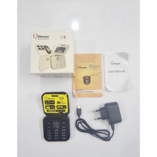 Qphone Q9 Folding Phone Black
