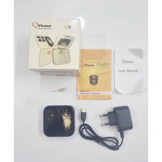 Qphone Q9 Folding Phone Black