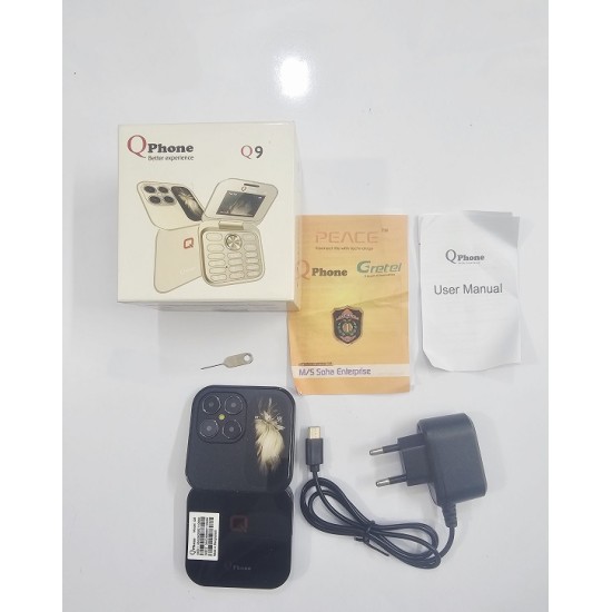Qphone Q9 Folding Phone Black