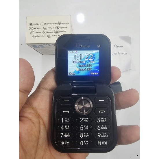 Qphone Q9 Folding Phone Black