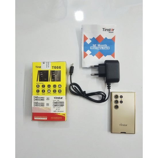 Tinstar T666 Galaxy Card Phone Dual Sim Gold