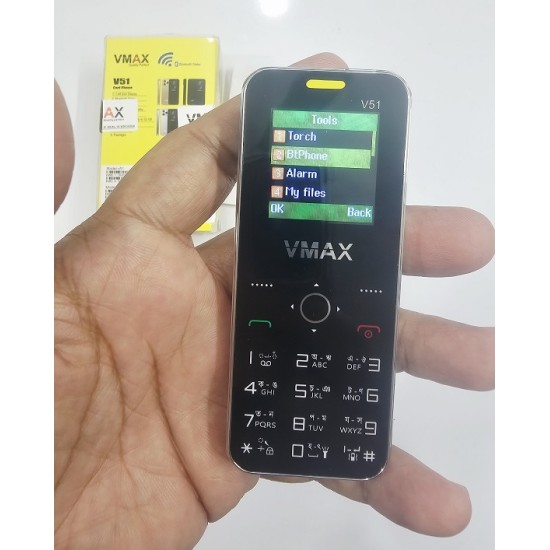 Vmax V51 Mini Card Phone White