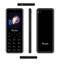 Bontel L2 Super Slim Mini Phone Touch Button With Back Cover - Black