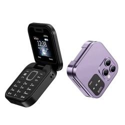 i16 Pro Flip Phone FM Radio Magic Voice Black