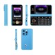 icon i909 Folding Phone Dual Display Blue