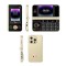 icon i909 Dual Display Folding Phone Gold