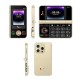 icon i909 Dual Display Folding Phone Gold
