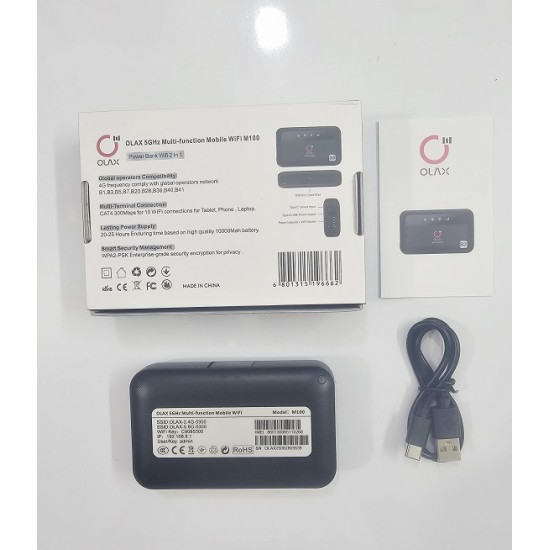 OLAX M100 Pocket Router Dual Band 10000mAh Battery WiFi6