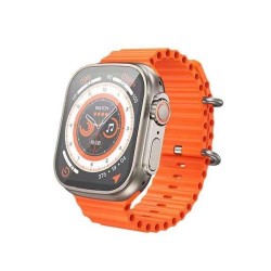 Hoco Y12 Ultra Smartwatch Waterproof Wireless Charger Calling Watch 8 - Orange