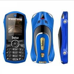 5Star X10 Car Button Phone Dual Sim Blue