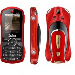5Star X10 Car Phone Dual Sim Camera Red