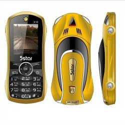 5Star X10 Car Shape Phone Gold