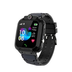 Q12 Kids Smartwatch Calling GPS Location Tracker Black