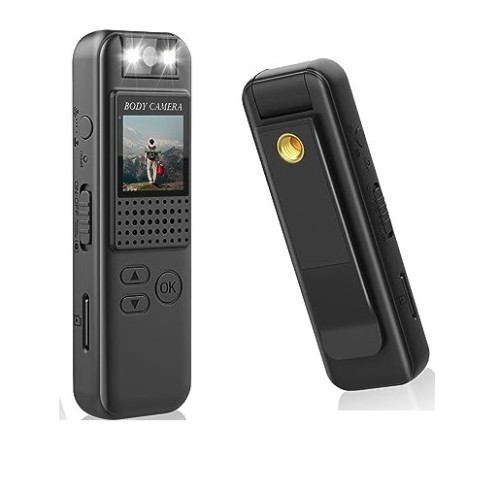 CS08 Mini Body Camera Sports HD 180° Rotating Lens And Night Vision