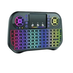 i10 Wireless Bluetooth Mini Keyboard Backlit 7 Color Dual Mode