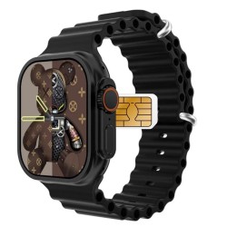 Laxasfit K10 Ultra Smart Watch Single Sim - Black